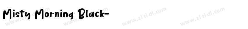 Misty Morning Black字体转换